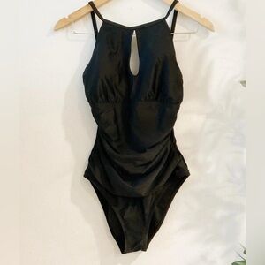 Ellen Tracy Elegant Black One Piece